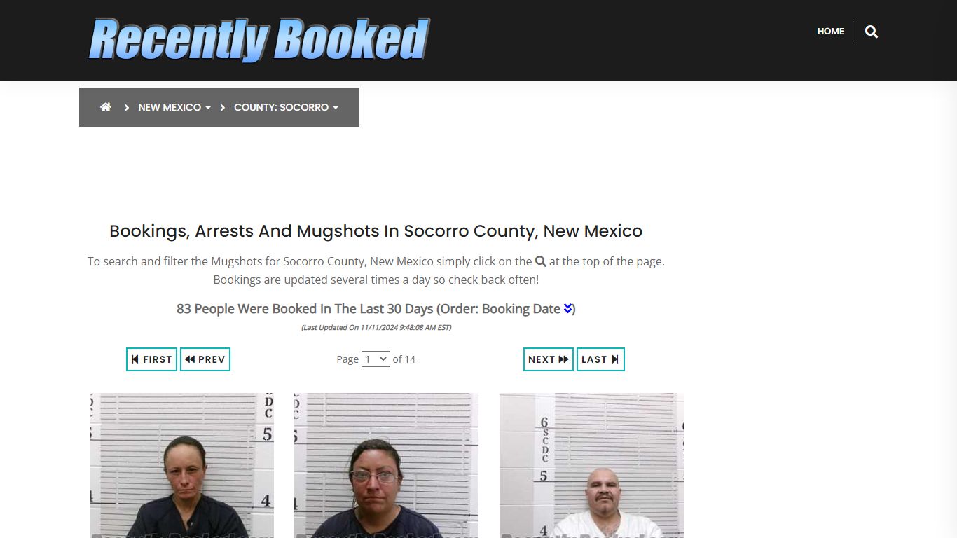 Bookings, Arrests and Mugshots in Socorro County, New Mexico