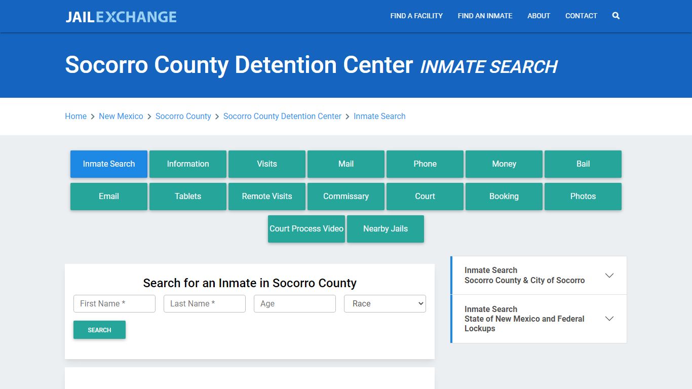 Socorro County Detention Center Inmate Search - Jail Exchange